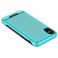 Zizo Star Diamond Hybrid Cover iPhone X (Teal/melns)