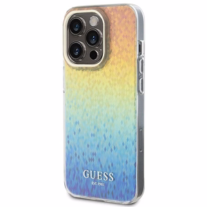 Guess IML Faceted Mirror Disco Iridescent viedtālruņa apvalks iPhone 14 Pro - daudzkrāsains