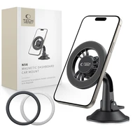 Tech-Protect N56 Magnetic MagSafe turētājs automašīnas kabīnai, vējstikla stiprinājums - melns