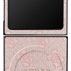 Guess 4G Classic Magnētiskais viedtālruņa apvalks Samsung Galaxy Z Flip 7 - rozā
