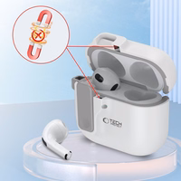 Tech-Protect plāns āķa apvalks AirPods 4 - balts