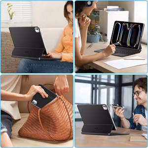 Tech-Protect SmartCase Magnetic macins priekš iPad Pro 13 7/8 2024-2025 - Melns