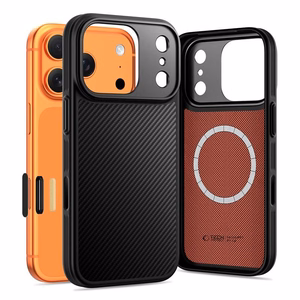 Tech-Protect Kevlar Aramid MagSafe Чехол для iPhone 17 Pro Max - чёрный