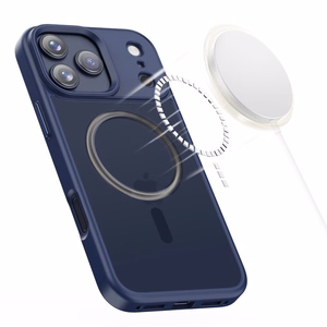 Tech-Protect MagMat MagSafe maciņš iPhone 17 Pro tumši zils
