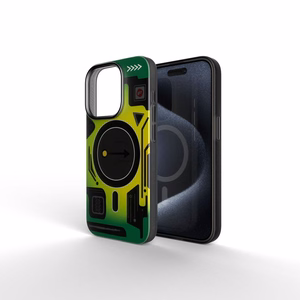 Case for iPhone 16 PRO Forcell F-Protect Levels Dual Layer 4D technology compatible with Military Drop-Test cyber green