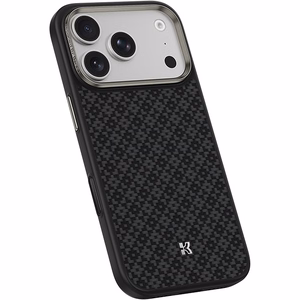 Melns Benks Magnetic Armor Pro Armor Grid 600D kevlara vāciņš ar metāla rāmi (C.K.FL.AP.BK.B072), paredzēts iPhone 18 Pro / iPhone 17 Pro ar Camera Control pogu