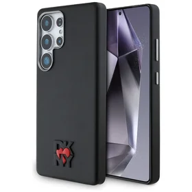 DKNY Ādas Heart of NY viedtālruņa apvalks Samsung Galaxy S25 Ultra - Melns