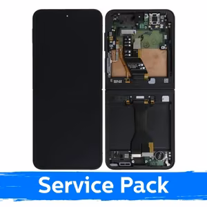 LCD displejs saderīgs ar Samsung F766 Z Flip7 (INNER) melns (Service Pack) (NF version)