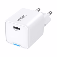 BWOO GaN PD wall lādētājs 30W 1x USB-C port 1A balts