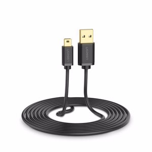 Ugreen USB - mini USB kabelis 480 Mbps 3 m melns (US132 10386)