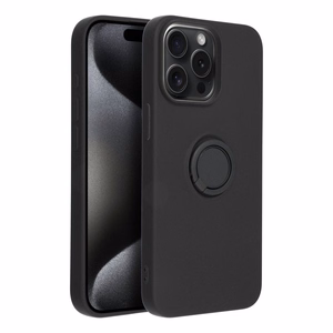 Case for iPhone 15 PRO MAX Silicone Ring black