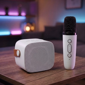 Blavec Portable Bluetooth Speaker WS-07 Karaoke Party - 5W with 2 microphones (WS07-2MW) white