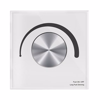 Rotējošs paneļa Triac gaismas regulators T1-K, 12-48VDC, 3x 4A