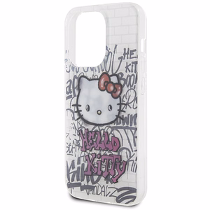Hello Kitty IML Kitty On Bricks Graffiti Viedtālruņa apvalks (m) iPhone 15 Pro Max - balts (m)