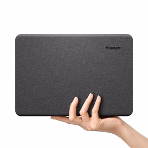 Spigen Urban Fit melns maciņš 2026. gada MacBook Neo 13 collu datoram