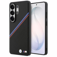 BMW Tricolor Metal Logo MagSafe Maciņš for Samsung Galaxy S26 Ultra - melns