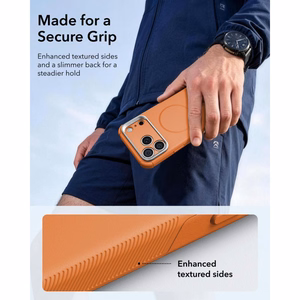 ESR Cyber Tough Kickstand MagSafe maciņš, paredzēts iPhone 18 Pro / 17 Pro, oranžs