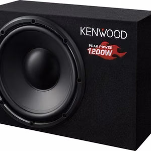 Kenwood KSC-W1200B automobiļa zemfrekvences skaļrunis korpusā 300 W