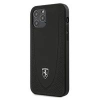 Ferrari FEOGOHCP12MBK iPhone 12/12 Pro 6.1 melns viedtālruņa apvalks Off Track perforēts