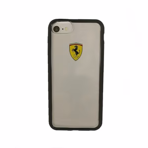 Ferrari cietais apvalks FEHCRFP7BK iPhone 7/8 /SE 2020 / SE 2022 caurspīdīgs/melns