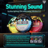 WEKOME VB05 Vanguard Series - Bluetooth V5.3 TWS wireless austiņas with charging maciņš (zaļš)