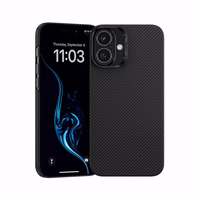 Benks Magnētiskais Armor Air Kevlar viedtālruņa apvalks iPhone 16 Plus - PC rāmis 600D - melns (m)