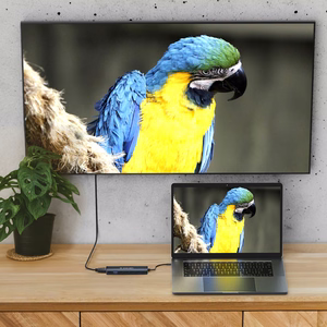 Wozinsky WHBC10Y4S 6-in-1 USB-C centrmezgls, alumīnija, ar 25 cm kabeli, pelēks