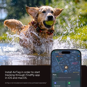 Spigen Tough Armor Pet Collar AirTag 1/2 Case - Black