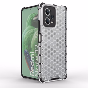 Honeycomb viedtālruņa apvalks Xiaomi Redmi Note 12 5G / Poco X5 5G bruņu hibrīda apvalks melns