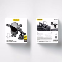 Auto turētājs Dudao "F5Pro" Melns (not magnetic / sticky pad)