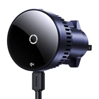 Baseus MagPro automašīnas turētājs ar 15W Qi2.0 indukcijas lādētāju (melns)