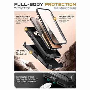 Supcase UB Pro viedtālruņa apvalks iPhone 17 Pro - melns
