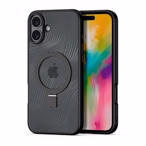 Maciņš Dux Ducis "Aimo Mag Stand" Apple iPhone 16 melns