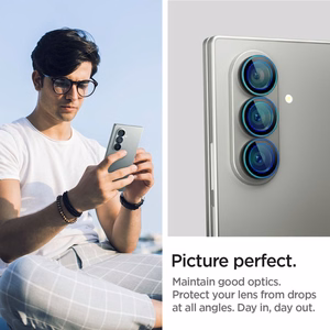Spigen Optik Pro HD Glas.TR EZ Fit 2-gab. komplekts kameras aizsardzībai Samsung Galaxy Z Fold 7 - melns