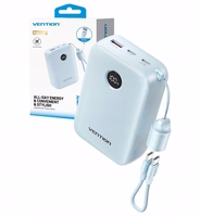 Vention portatīvais lādētājs 20000mAh 2xUSB-C 1xUSB-A 22.5W melns