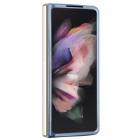 Guess 4G trīsstūris strass viedtālruņa apvalks Samsung Galaxy Z Fold 5 - zila