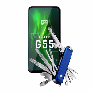 Rūdītais stikls 3mk HardGlass Max Lite Black priekš Motorola Moto G55 5G