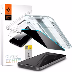 Spigen Glas.tR EZ Fit privātuma aizsargstikls iPhone 15 Plus