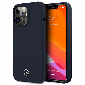 Mercedes MEHCP13LSILNA iPhone 13 Pro / 13 6.1" tumši zils maciņš Silicone Line