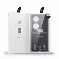 Dux Ducis Fino apvalks izgatavots no neilona materiāla Huawei P50 Pocket melns