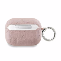 Karl Lagerfeld Monogramma Karl & Choupette galvas apvalks AirPods Pro 2 - rozā