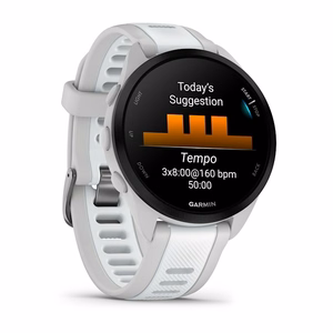Garmin Forerunner 165 Music GPS viedpulkstenis, 1,2 collu (3,05 cm) AMOLED skārienekrāns, 43 mm, 390 × 390 pikseļi, pelēks