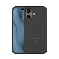 Silikona Thin Mag maciņš for iPhone 16 Plus 6,7" melns