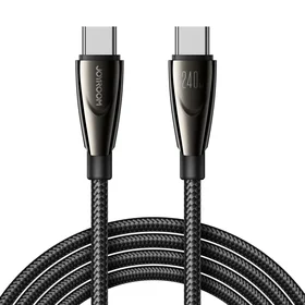 Joyroom Pioneer sērijas SA31-CC5 USB-C / USB-C 240W 1.2m kabelis - melns
