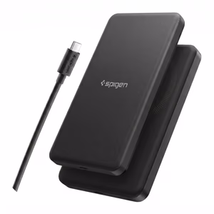 Spigen Essential EA2205MQ Внешний аккумулятор 5000 мАч 22.5W Qi2 - чёрный