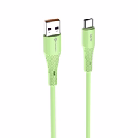 FORCELL F-ENERGY C342 kabelis USB A uz Type C QC4.0 3A 66W Silikona 1 m zaļš