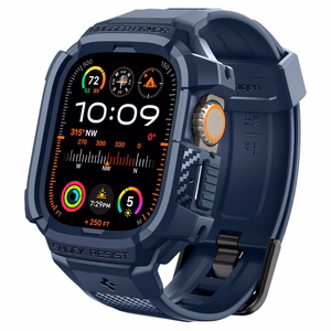 Spigen Rugged Armor Pro apvalks Apple Watch Ultra 1 / 2 (49mm) - jūras zila