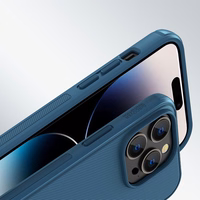Nillkin Super Frosted Shield Pro Magnētiskais viedtālruņa apvalks iPhone 14 Pro Max ar MagSafe magnētiskais zils