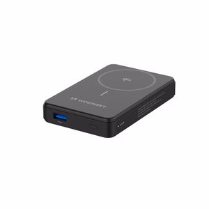 Внешний аккумулятор Wozinsky WLWP-10KA0Y3S 22.5W PD Qi2 10000 mAh, с подставкой, 1x USB-A, 1x USB-C - чёрный