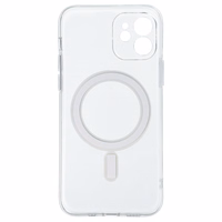 TEL PROTECT Magnētiskais silikona apvalks Iphone 12 caurspīdīgs